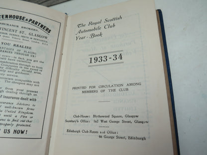 The Royal Scottish Automobile Club Year-Book 1933-34 book image 4