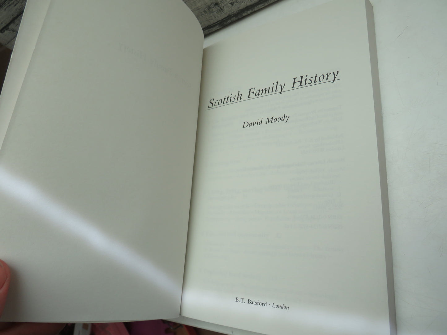 Scottish Family History By David Moody 1988