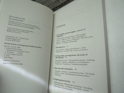 Scottish Family History By David Moody 1988 book image 5