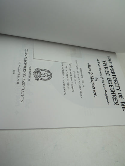 The Posterity of the Three Brethren A Short History of The Clan Macpherson By Alan G. Macpherson 200 book image 4