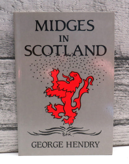 Midges In Scotland By George Hendry Cartoons By Bax 1990 book front cover