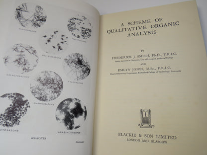 A Scheme of Qualitative Organic Analysis By Frederick J. Smith 1949 book image 5