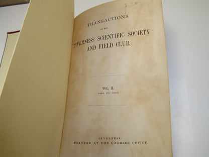 Transactions of the Inverness Scientific Society and Field Club Vol II. 1880 to 1883 book image 3