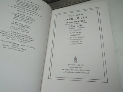 The Diary of Patrick Fea of Stove, Orkney 1766-1796 Transcribed From The Original and Edited By W.S. book image 4