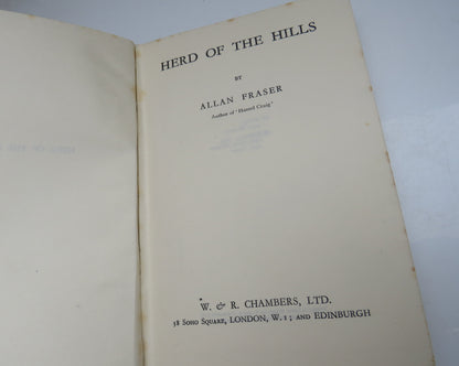Herd of the Hills By Allan Fraser 1938 book image 4