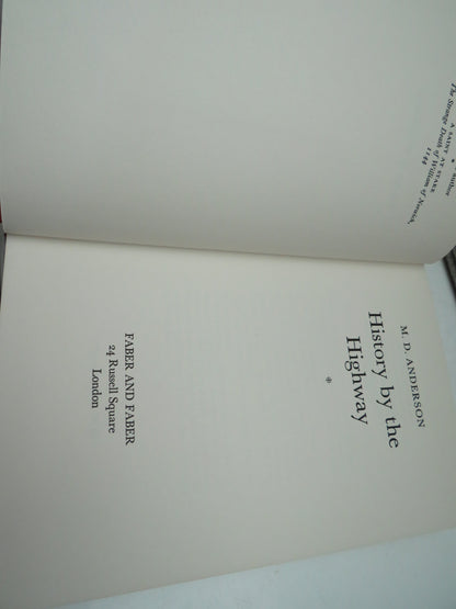 History By The Highway By M.D. Anderson 1967 book image 4