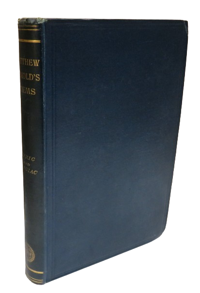 Poems By Matthew Arnold Lyric and Elegiac Poems 1888 book front cover