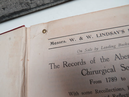 The Records Of The Aberdeen Medico-Chirurgical Society From 1789 To 1922 With Some Recollections, Re book image 3