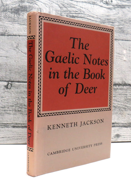 The Gaelic Notes In The Book Deer By Kenneth Jackson 1972 book front cover