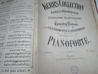 Large Bound Book Full of Antique Sheet Music To Include Fairy Tales Waltz By Otto Roeder, Toreador Waltz By T. Popplewell Royle, The Gondoliers By P. Bucalossi etc