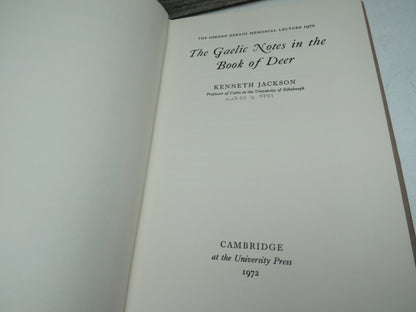 The Gaelic Notes In The Book Deer By Kenneth Jackson 1972 book image 4