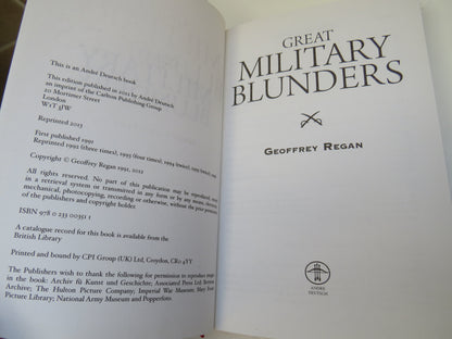 Great Military Blunders By Geoffrey Regan 2012 book image 3