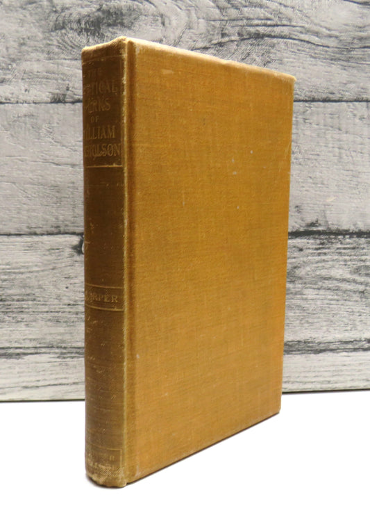 The Poetical Works of William Nicholson With A Memoir By Malcolm M'L. Harper 1897