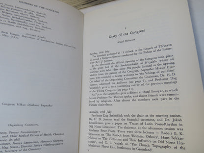 The Fifth Viking Congress Torshavn, July 1965 Edited By Bjarni Niclasen 1968