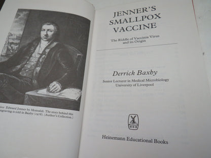 Jenner's Smallpox Vaccine The Riddle of Vaccinia Virus and Its Origin By Derrick Baxby 1981 book image 4