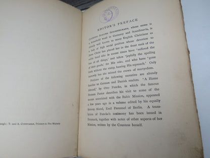 Adeline Countess Schimmelmann Glimpses of my Life At The German Court, Among Baltic Fisherman and Berlin Socialists and In Prison Including A Home Abroad By Pastor Otto Funcke 1896