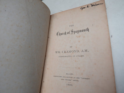 The Church of Speymouth By WM. Cramond 1890 book image 3