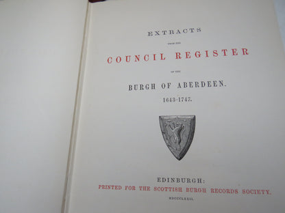 Extracts From The Council Register Of The Burgh of Aberdeen 1625-1642 & 1643-1747 book image 5