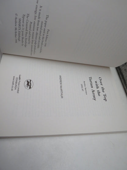 Over The Top With The Tartan Army Active Service 1992-97 By Andrew McArthur 1998 book image 3