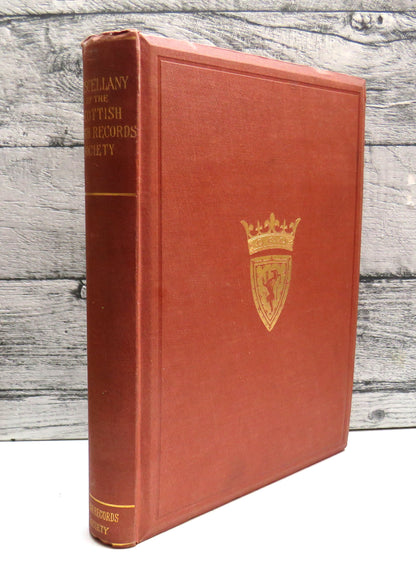 Miscellany of The Scottish Burgh Records Society 1881 book front cover