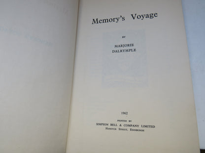 Memory's Voyage By Marjorie Dalrymple 1962