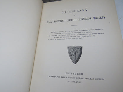 Miscellany of The Scottish Burgh Records Society 1881 book image 4