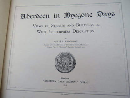 Aberdeen In Bygone Days Views of Streets and Buildings, & C With Letterpress Description By Robert A book image 5