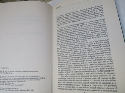 A Bibliography of Scottish Education Before 1872 By James Craigie 1970
