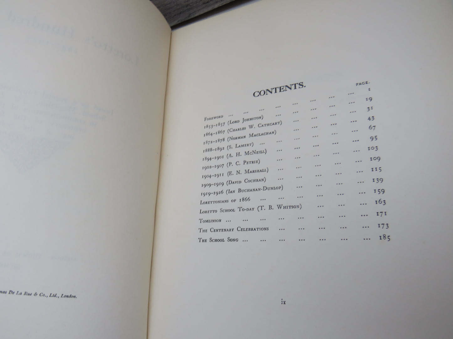 Loretto's Hundred Years 1827-1927 Issued As a Special Supplement of the School Magazine, The Lorettonian In Commemoration of the First Centenary of the Founding of the School 1928