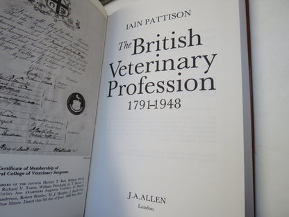 The British Veterinary Profession 1791-1948 By Iain Pattison 1984 book image 3