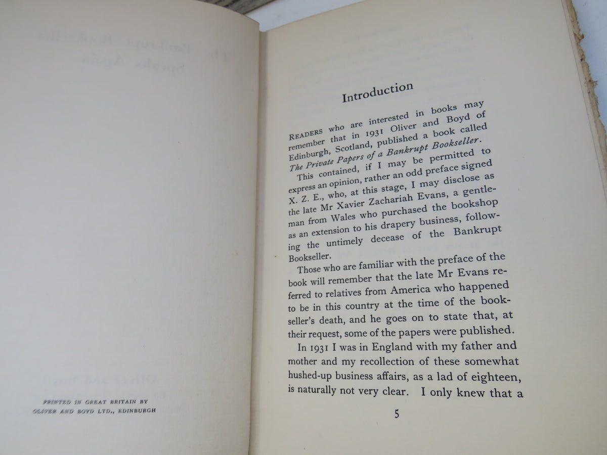 The Bankrupt Bookseller Speaks Again