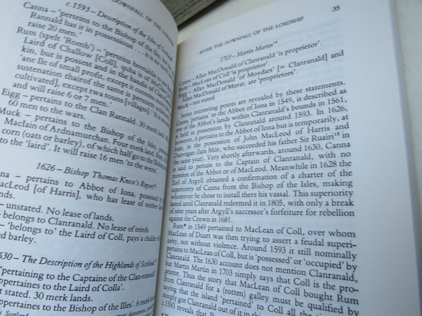 Canna The Story of a Hebridean Island By J.L. Campbell 2002