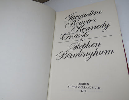 Jacqueline Bouviier Kennedy Onassis By Stephen Birmingham 1979 book image 3