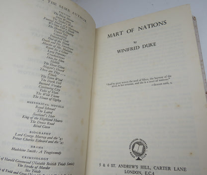 Mart of Nations By Winifred Duke 1951 book image 4