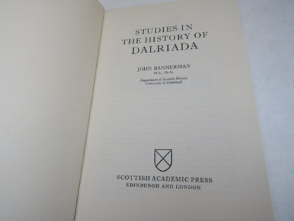 Studies In The History of Dalriada By John Bannerman 1974 book image 4