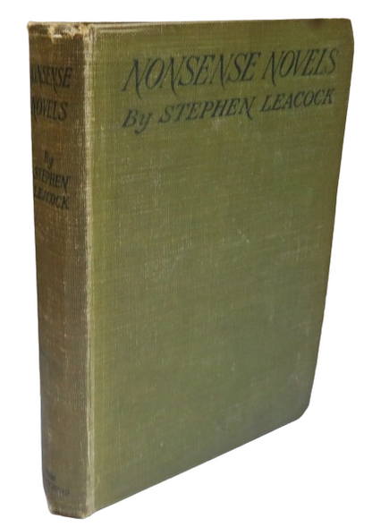 Nonsense Novels By Stephen Leacock 1920 book front cover