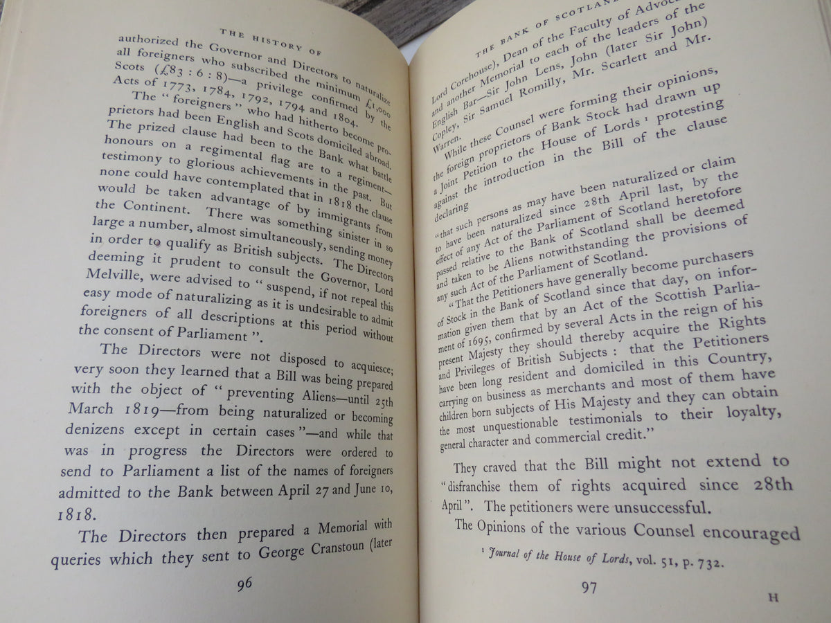 The Bank of Scotland 1695-1945 By Charles A. Malcolm