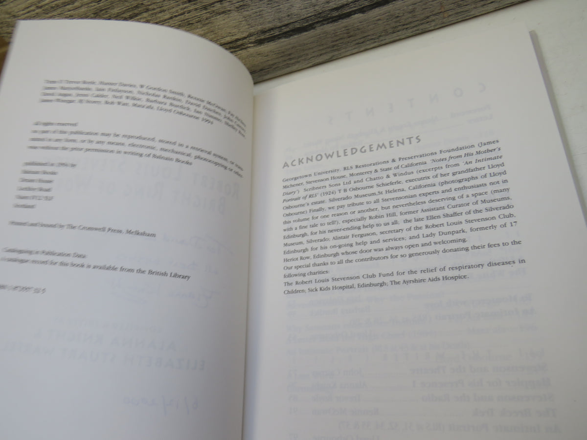 Robert Louis Stevenson - Bright Ring of Words Compiled & Edited By Alanna Knight & Elizabeth Stuart Warfel Author Signed