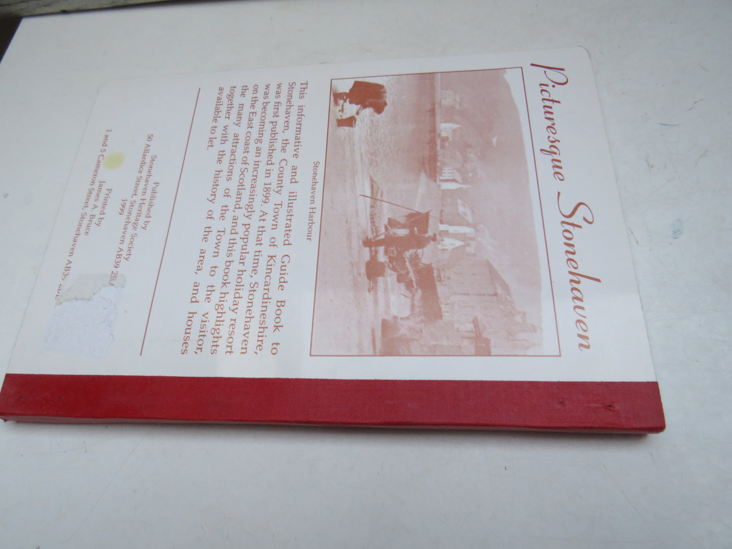 Descriptive Guide Picturesque Stonehaven By J. Reid 3rd Edition 1999 Reprint