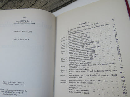 Anderson Families of Westertown and the North East of Scotland Their Descendants and Related Familie book image 5