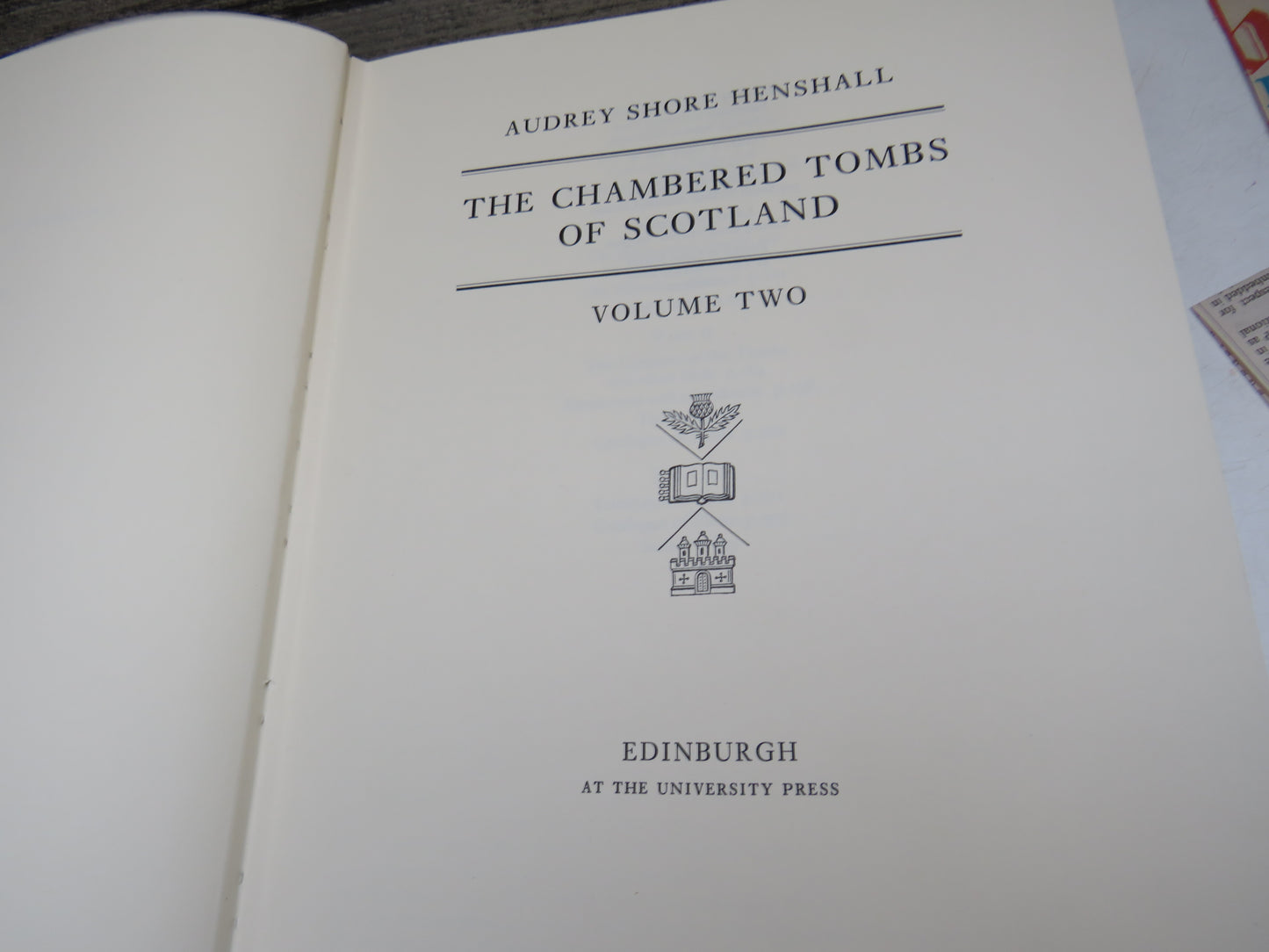 The Chambered Tombs of Scotland By Audrey Shore Henshall Volume Two 1972