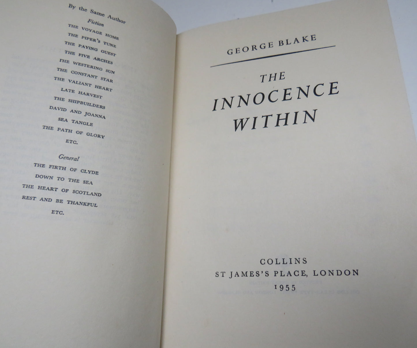 The Innocence Within by George Blake, 1955