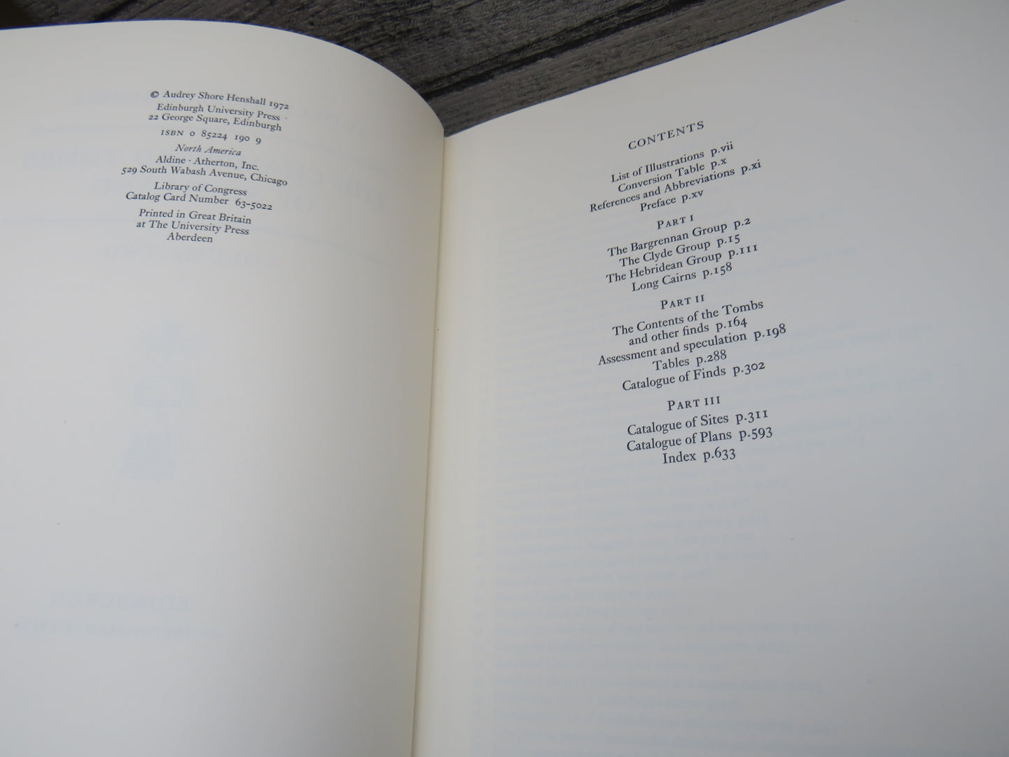 The Chambered Tombs of Scotland By Audrey Shore Henshall Volume Two 1972