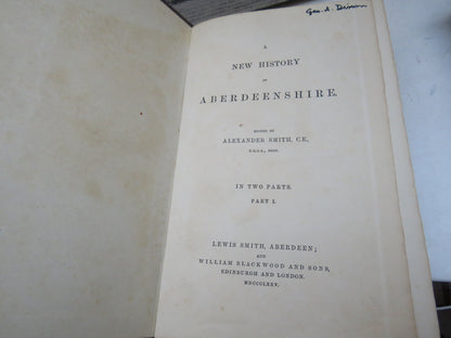 A New History of Aberdeenshire Edited By Alexander Smith 1875 In 2 Parts book image 5