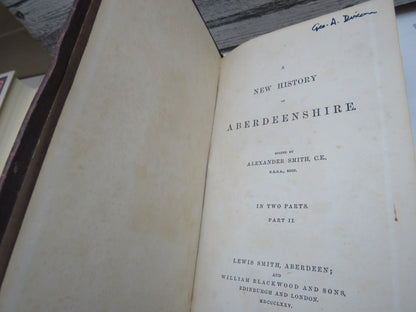 A New History of Aberdeenshire Edited By Alexander Smith 1875 In 2 Parts book image 7