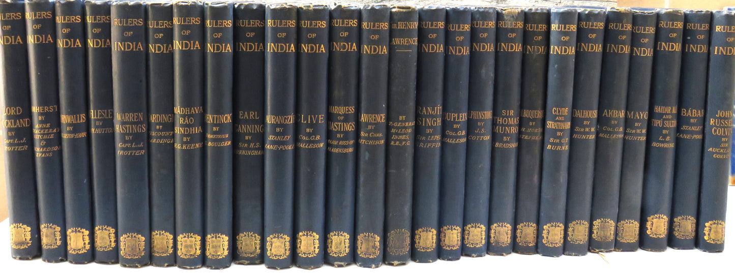 Rulers of India , Multiple Authors, 26 Volume Set, 1890 - 1899, Rare Antique Book Set
