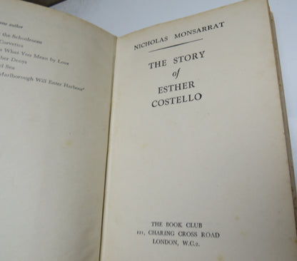 The Story of Esther Costello by Nicholas Monsarrat book image 4