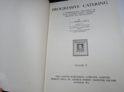 Progressive Catering Volumes I, II, III, and IV by J. J. Morel book image 3