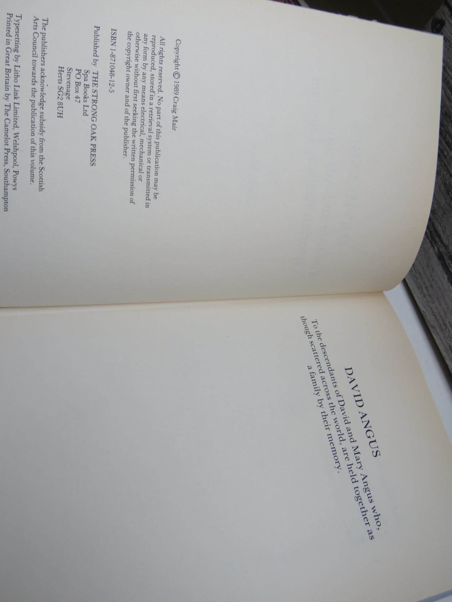 David Angus The Life and Adventures of a Victorian Railway Engineer By Craig Mair 1989