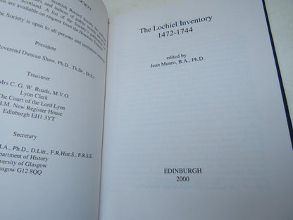 The Lochiel Inventory 1472-1744 Edited By Jean Munro 2000 book image 3